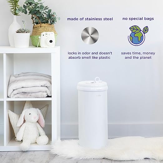 Ubbi Steel Diaper Pail, Odor Locking, No Special Bag Required, Award-Winning - Image 4
