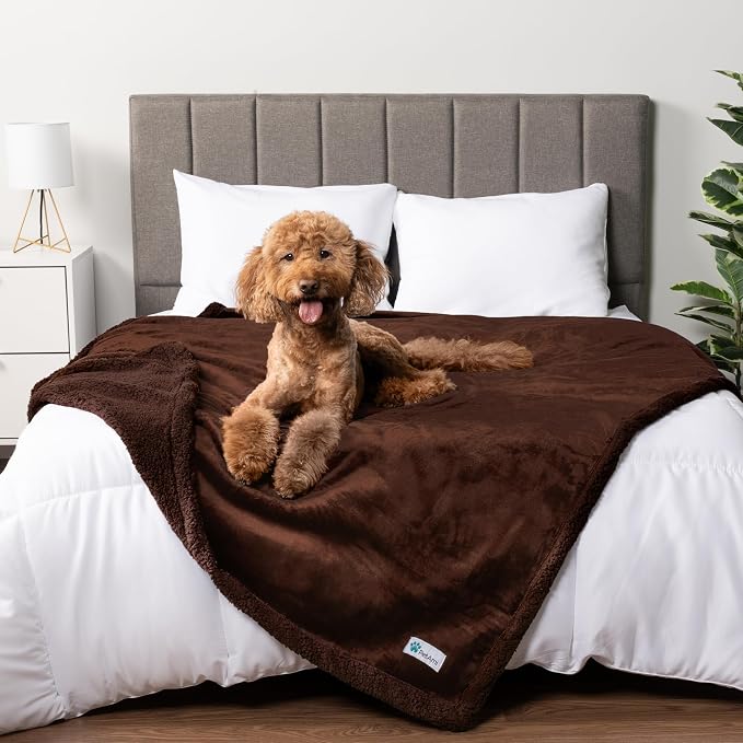 PetAmi Waterproof Dog Blanket for Queen Bed Large XL Dog Throw for Couch Cover by PetAmi