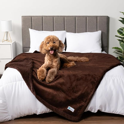 PetAmi Waterproof Dog Blanket for Queen Bed Large XL Dog Throw for Couch Cover by PetAmi