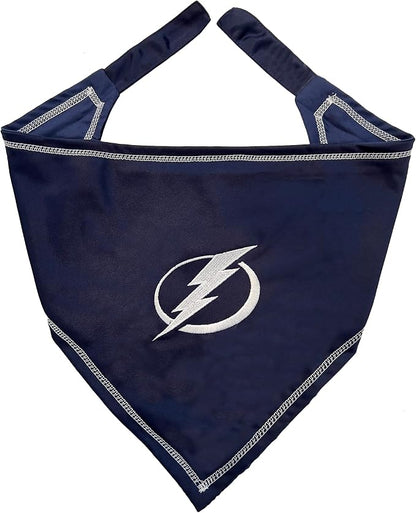Pets First NHL Tampa Bay Lightning TIE Bandana, Size Large/X-Large. Dog Bandana - Image 3