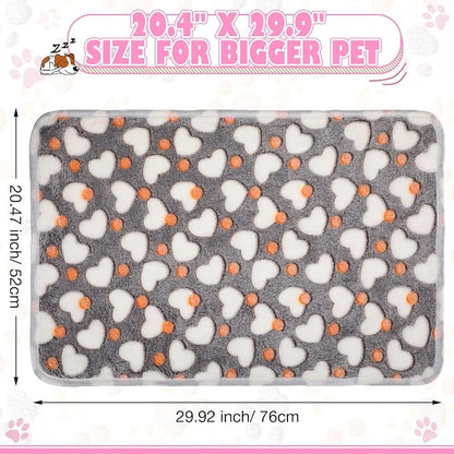Chumia 18 Pcs Fleece Pet Blanket Soft Warm Sleep Mat Fluffy Cute Puppy Supplies - Image 2