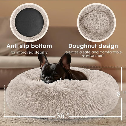 Extra Large Dog Beds, 36 Inch Human Dog Anxiety Relief Comfort Bed, - Image 3