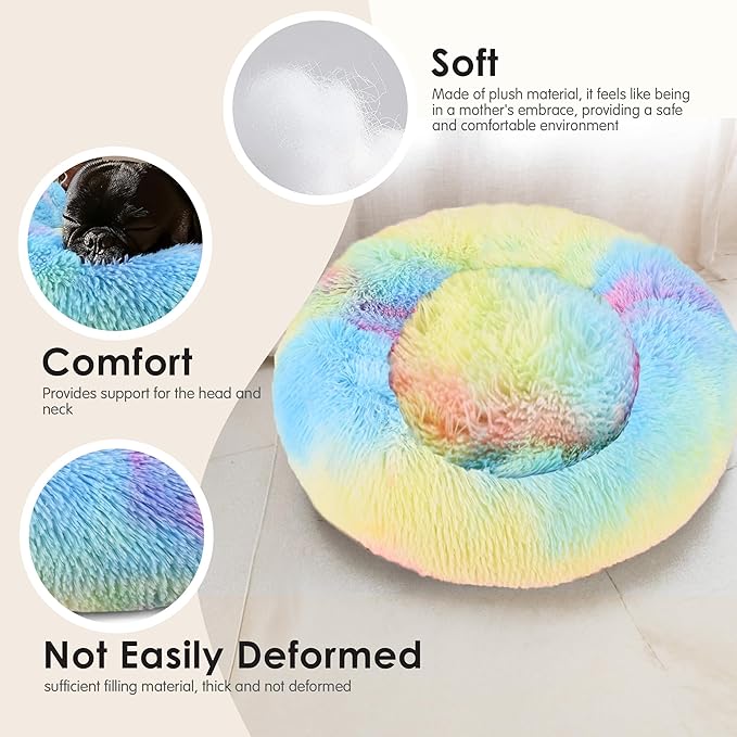 Extra Large Dog Beds, 36 Inch Human Dog Anxiety Relief Comfort Bed, - Image 4