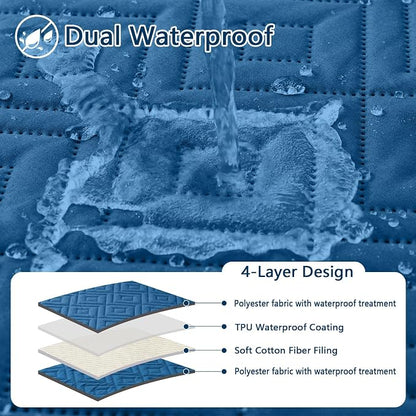 hyha Waterproof Dog Blanket, Soft Dog Bed Cover Pet Blankets, Waterproof Sofa - Image 2