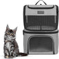 Cat Backpack Carrier for 2 Cats, Kittens or Small Dogs, Foldable & Breathable by Unknown