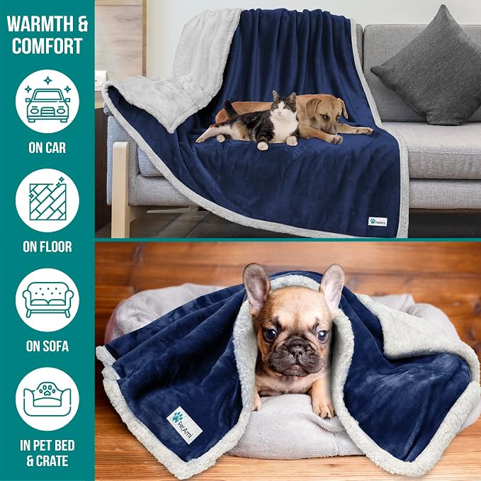 PetAmi Dog Blanket for Medium Large Dogs, Pet Bed Blanket Cat Puppy Kitten - Image 5