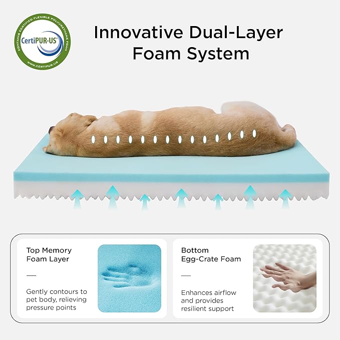 Bedsure Memory Foam Dog Crate Bed - Image 2