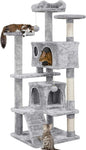 Yaheetech 54in Cat Tree Cat Tower w/Scratching Posts, Double Condos and by Yaheetech