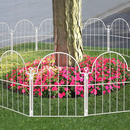 10 Pack Decorative Garden Fence, 17in x10ft Garden Fencing Animal Barrier - Image 7