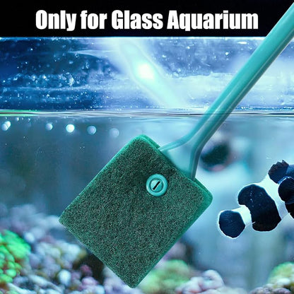 AQUANEAT Fish Tank Cleaning Tools, Aquarium Double Sided Sponge Brush, Algae - Image 4