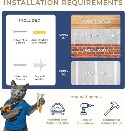 Space-Saving Cat Wall Shelves – Interactive Cat Wall Climber - Image 5
