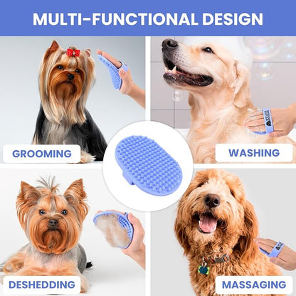 Dog Grooming Bath Brush, Pet Rubber Brush - Image 2