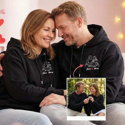 Easycosy Custom Sweatshirt for Couples Men Women, Personalized Hoodies - Image 8