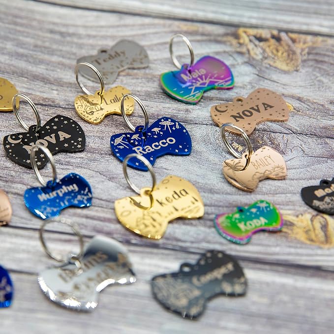Personalized Dog Tag with 5 Lines of Custom Deep Engraved Durable Stainless - Image 3