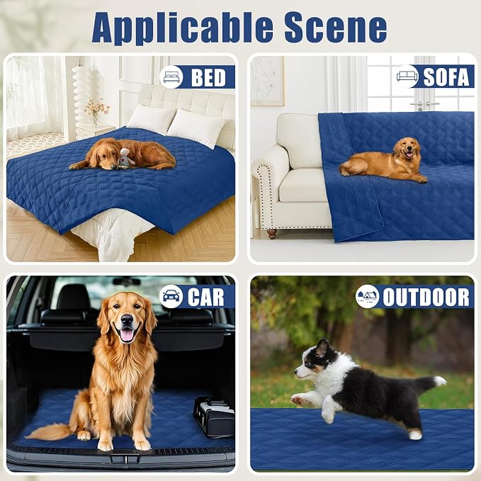 Smiry Waterproof Dog Bed Cover Blanket 52x82, Soft Reversible Pet Blanket - Image 5