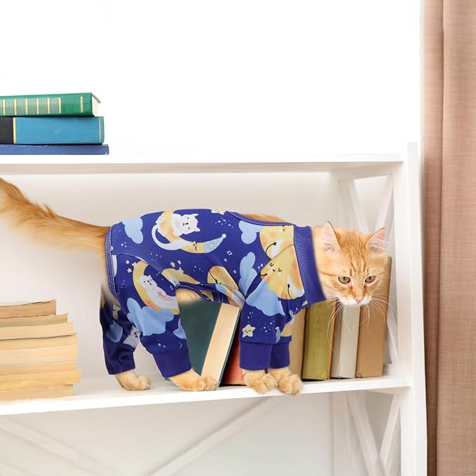 PUMYPOREITY Cat Recovery Suit, Stops Wound Licking After Surgery, Sticky Hair - Image 6
