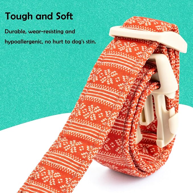 Faygarsle Christmas Dog Collar, Plastic Buckle - Image 2