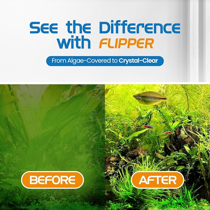 FLIPPER Platinum Stubby Hand Algae Scraper – Aquarium Glass & Acrylic Cleaner - Image 3