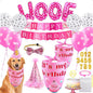 AROIC Dog Birthday Bandana Set, Pet Party Decorations Kit by AROIC