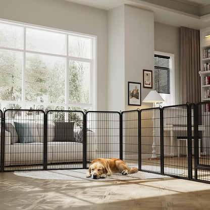 Yaheetech Dog Playpen Outdoor, 40 inch 32 Panels Dog Pen Indoor Heavy Duty - Image 3