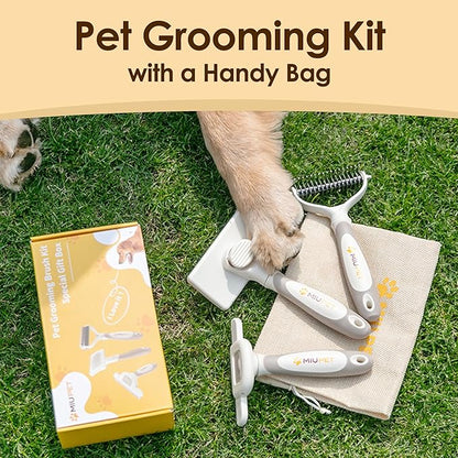 Professional Deshedding Dog Brush Grooming Kits, - Image 3