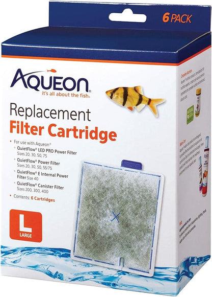 Aqueon Replacement Filter Cartridges Large, Ensure Even Distribution of by Aqueon