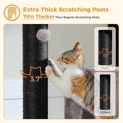 Large Cat Tree with Reinforced Scratching Posts - Image 3