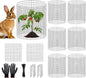 9 PCS Plant Protectors from Animals, 12x12 Inch Heavy Duty Metal Plant Cages by APOCHON