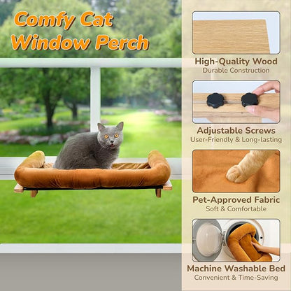 PURRHOUSE 45LBS Cat Window Perch - Image 2