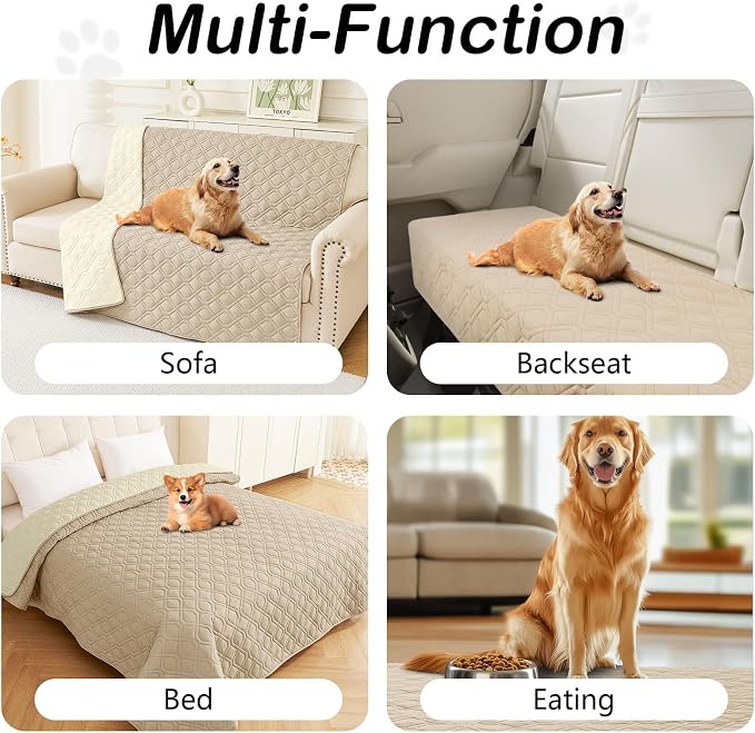 hyha Waterproof Dog Bed Blanket, Soft Pet Blankets, Waterproof Couch Cover - Image 4