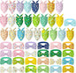 Sanwuta 50 Pcs Spring Dog Bandanas Bulk and Collar Bow Ties Set 25 Bandanas 25 by Sanwuta