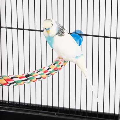 PENN-PLAX Bird Life Multicolored and Flexible Rope Perch – Create Fun, Colorful - Image 3