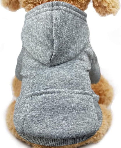 Jecikelon Winter Dog Hoodie Sweatshirts by Jecikelon