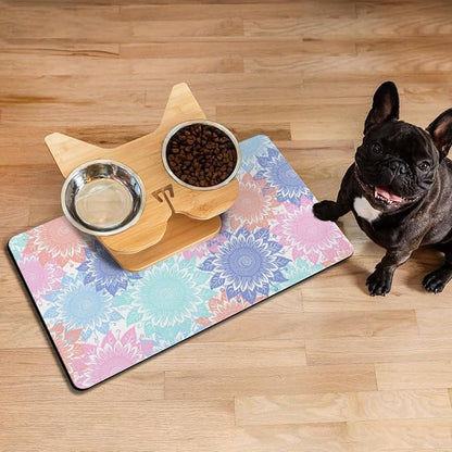 Pet Feeding Mat for Floors Waterproof Dog Mat for Food and Water Absorbent - Image 7