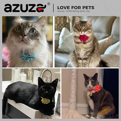 azuza 2 Pack Cat Collar Floral - Image 2
