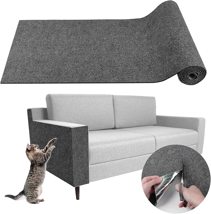 Climbing Cat Scratcher Mat Trimmable Cat Scratching Post Carpet 118’’x15.8’’ by LSGCQ