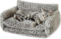Hollypet Cat Bed Fluffy Plush Mutifuctional Double-Layer Soft Pet Couch by Hollypet