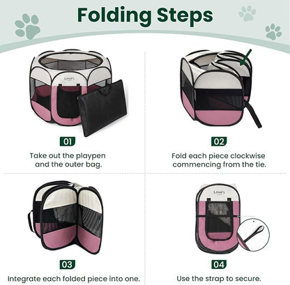 Love's cabin Pet Puppy Dog Playpen, Small Dog Tent Crates Cage Indoor/Outdoor - Image 8