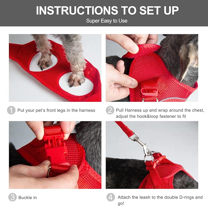 Fida Cat Harness and Leash Set for Walking Kitten and Puppy, Escape Proof - Image 5