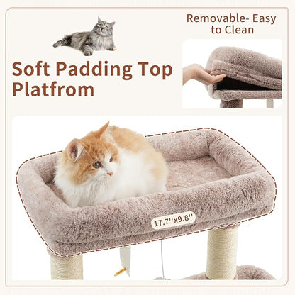 Cat Tree for Indoor Cats, 55.1 inch Cat Tower - Image 4