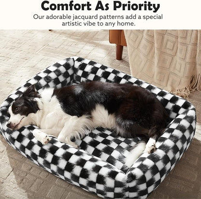 JOEJOY Large Dog Beds Large Sized Dog, Rectangle Washable Orthopedic Corduroy - Image 5