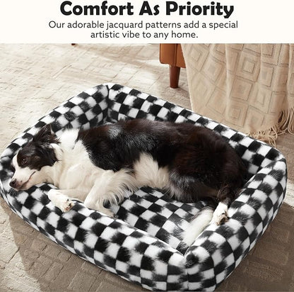 JOEJOY Small Dog Bed for Small Dogs, Rectangle Washable Orthopedic Corduroy - Image 2