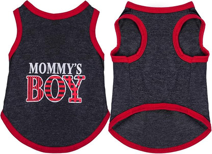 4 Pack Dog Shirts Summer Printed Puppy Clothes Novel Sleeveless Pet T Shirts - Image 7