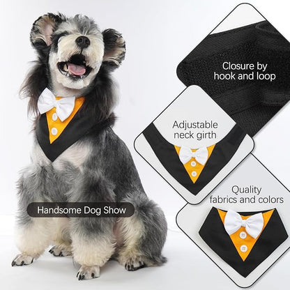 FUAMEY Dog Tuxedo Halloween for Medium Dogs, Dog Formal Suit Dogs Attire Pet - Image 5
