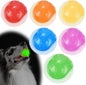 Glow Dog Ball, 2.5” Squeaky Dog Toy Ball, Dog Rubber Ball Toys by LECHONG