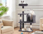 Cat Tree Tower, Cat Condo, Light Grey by BORGEBY