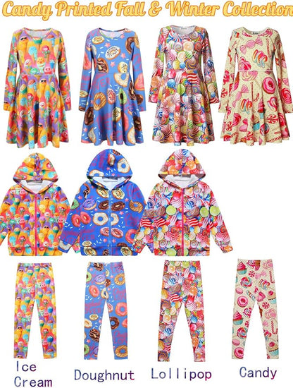 Girl Unicorn Leggings Kid Rainbow Print Legging Tights Trousers Slim Long Pants - Image 6