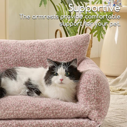 Hollypet Cat Bed Fluffy Plush Mutifuctional Double-Layer Soft Pet Couch - Image 4