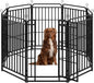 Heavy Duty Dog Playpen: 8 Steel Panels 47" Height, Square Steel Pipe by Committedtobetterpetlife