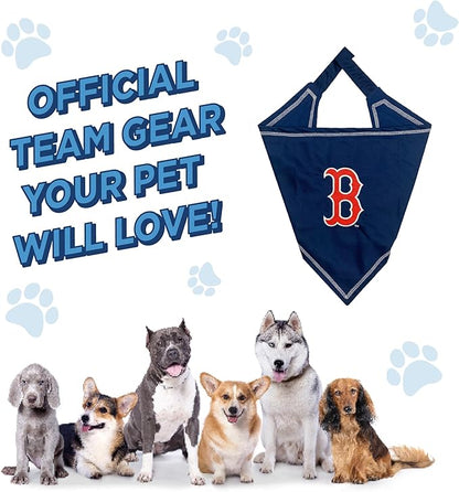 Pets First MLB Boston RED SOX TIE Bandana, Large/X-Large. Dog Bandana Scarf Bib - Image 6
